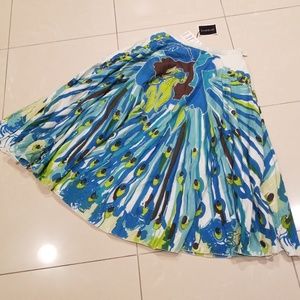 Peacock Bebe Full Skirt with Embellishment